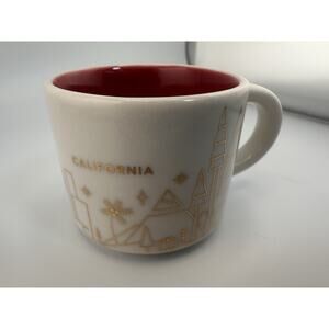 New: Starbucks Cali "You Are Here" 2oz Espresso Cup Mini Christmas Ornament 2014